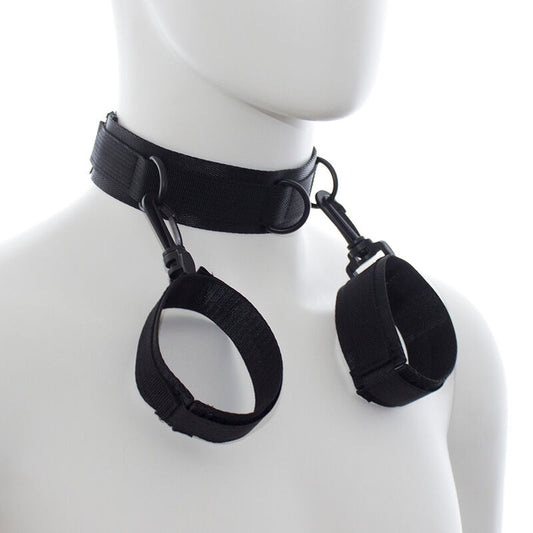 Ohmama Fetish Nylon Collar With Wrist Restraints Ohmama Fetish Nylon Collar With Wrist Restraints - UABDSM