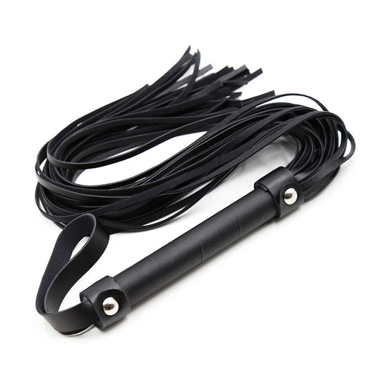 Ohmama Fetish Silver Rivet Flogger - UABDSM