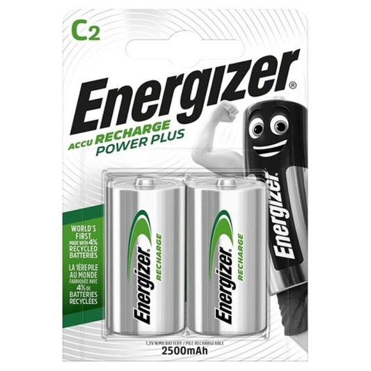 Energizer Power Plus Rechargeable Battery Hr14 C 2500mah 2 Unit Energizer Power Plus Rechargeable Battery Hr14 C 2500mah 2 Unit - UABDSM