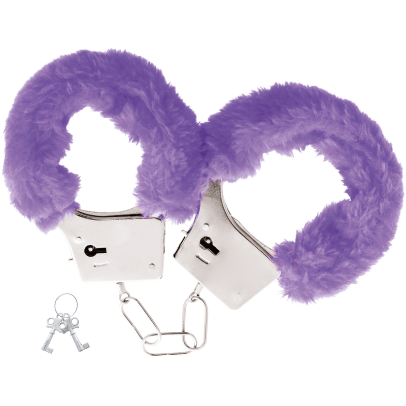 Ohmama Fetish Flurry Metal Cuffs - Purple - UABDSM