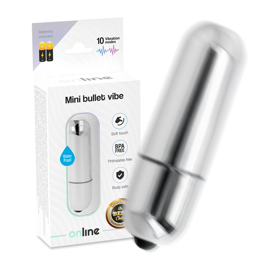 Online Mini Bullet Vibe - Silver Online Mini Bullet Vibe - Silver - UABDSM
