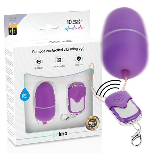 Online Remote Control Vibrating Egg M - Purple Online Remote Control Vibrating Egg M - Purple - UABDSM