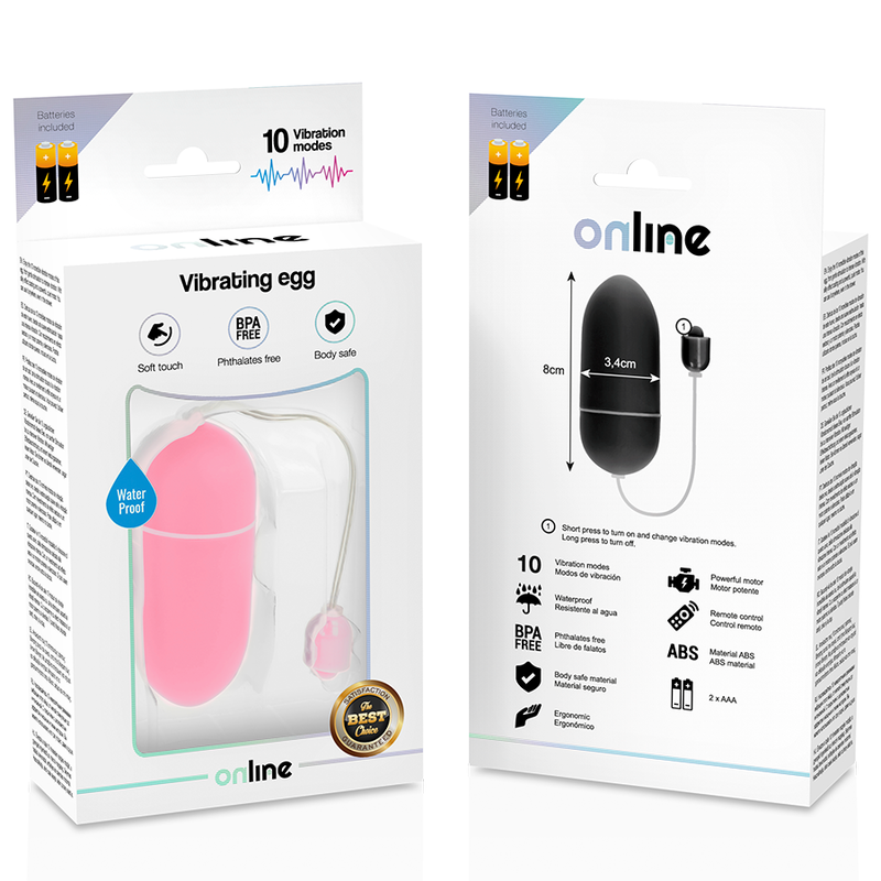 Online Waterproof Vibrating Egg - Pink - UABDSM