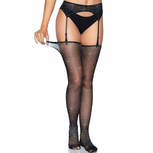 Leg Avenue Garter Belt And Stockings Set One Size - UABDSM