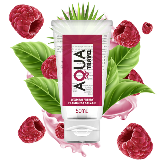 Aqua Travel Wild Raspberry Flavour Waterbased Lubricant - 50 Ml Aqua Travel Wild Raspberry Flavour Waterbased Lubricant - 50 Ml - UABDSM