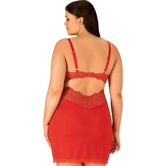 Obsessive - Loventy Chemise And Thong Xxl/xxxl - UABDSM
