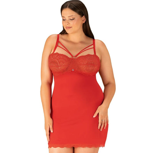 Obsessive - Loventy Chemise And Thong Xxl/xxxl Obsessive - Loventy Chemise And Thong Xxl/xxxl - UABDSM