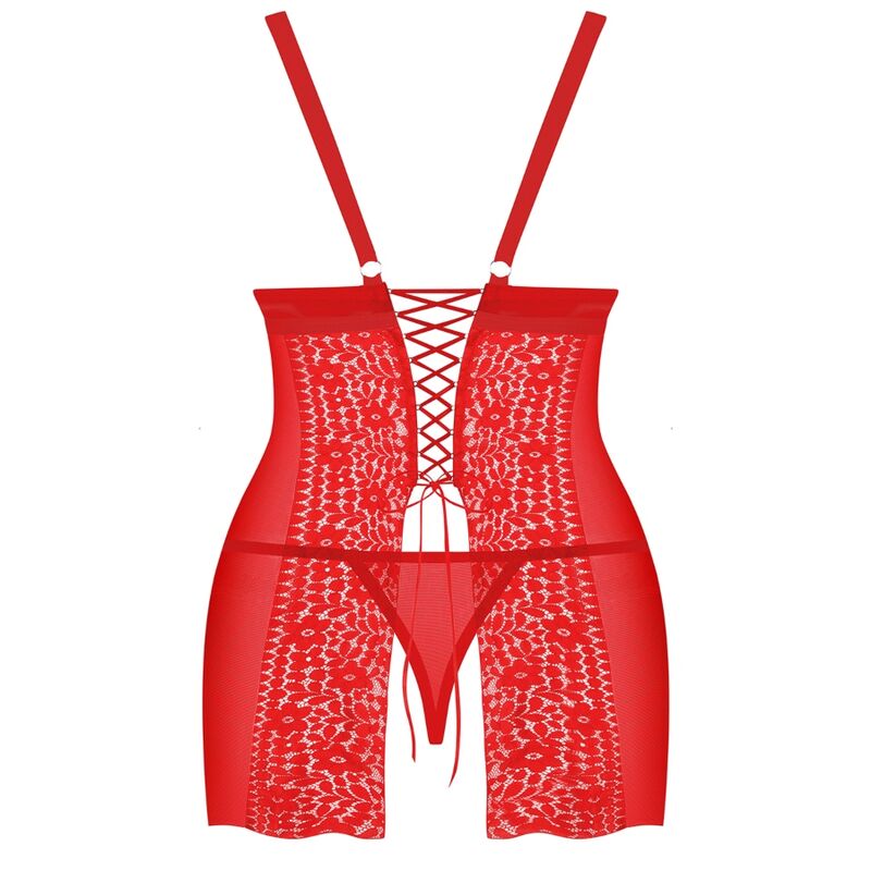 Obsessive - Blossmina Chemise And Thong 4xl/5xl - UABDSM