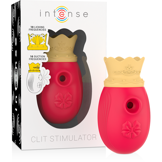 Intense Clit Stimulator 10 Licking And Suction Frequencies - Red Intense Clit Stimulator 10 Licking And Suction Frequencies - Red - UABDSM
