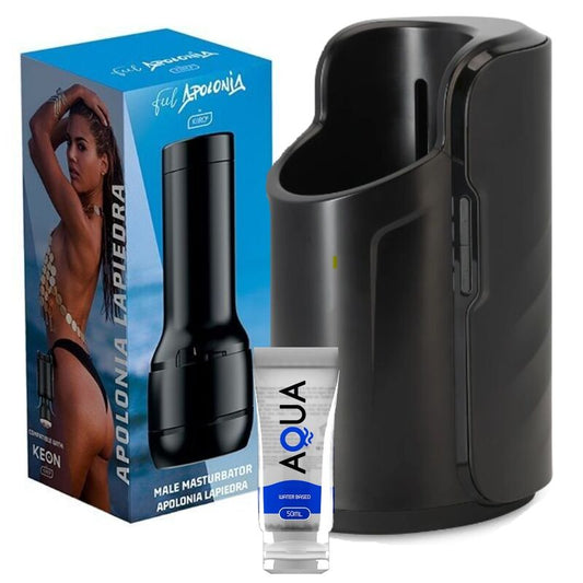 Kiiroo Keon + Feel Stroker Apolonia Lapiedra + Aqua Quality Lube 50 Ml Kiiroo Keon + Feel Stroker Apolonia Lapiedra + Aqua Quality Lube 50 Ml - UABDSM