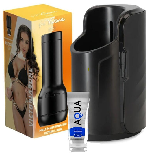 Kiiroo Keon + Feel Victoria June Stroker + Aqua Quality Lube 50 Ml Kiiroo Keon + Feel Victoria June Stroker + Aqua Quality Lube 50 Ml - UABDSM