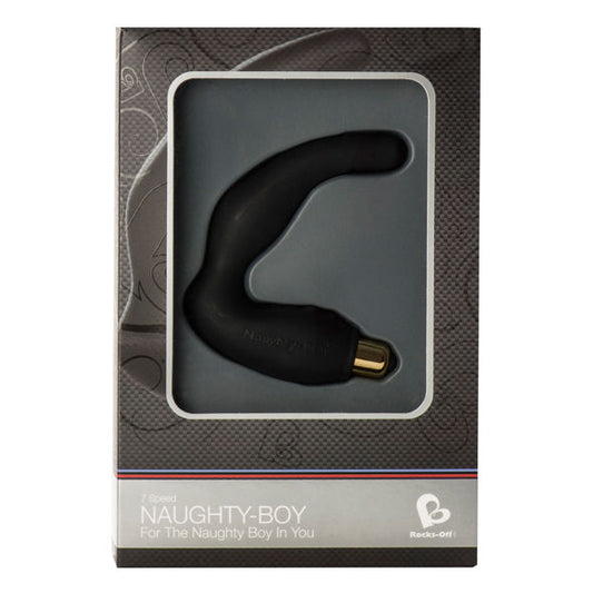 Naughty-boy 7 Speed Vibrating Massager Black - UABDSM
