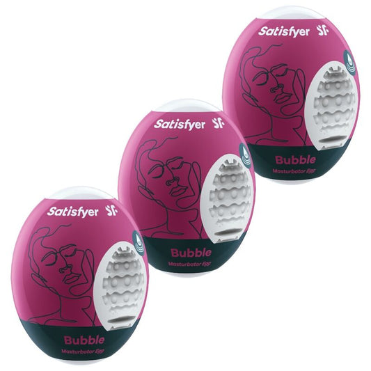 Satisfyer 3 Masturbator Eggs - Bubble Satisfyer 3 Masturbator Eggs - Bubble - UABDSM
