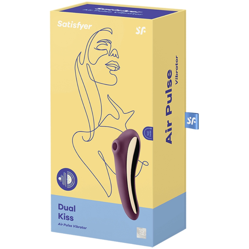 Satisfyer Dual Kiss Clit Stimulating - Wine Red - UABDSM