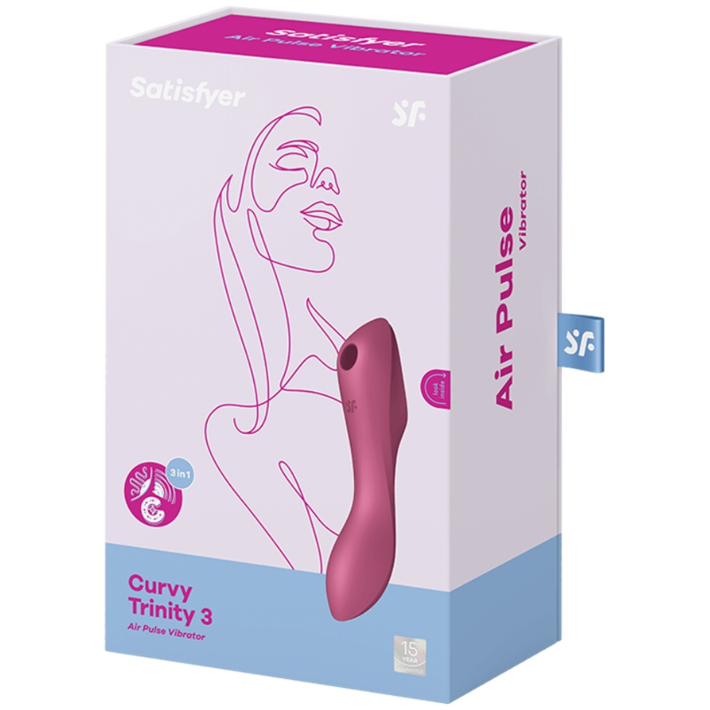 Satisfyer Curvy Trinity 3 Clit Stimulating - Red - UABDSM