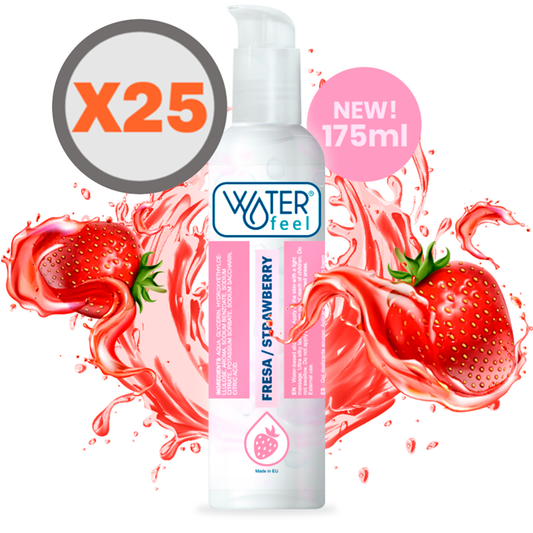 Waterfeel Lubricante Base Agua Fresa 175 Ml X 25 Units Waterfeel Lubricante Base Agua Fresa 175 Ml X 25 Units - UABDSM