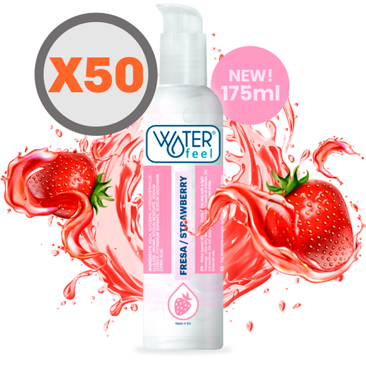 Waterfeel Strawberry Water Based Lubricant 175 Ml X 50 Units Waterfeel Strawberry Water Based Lubricant 175 Ml X 50 Units - UABDSM