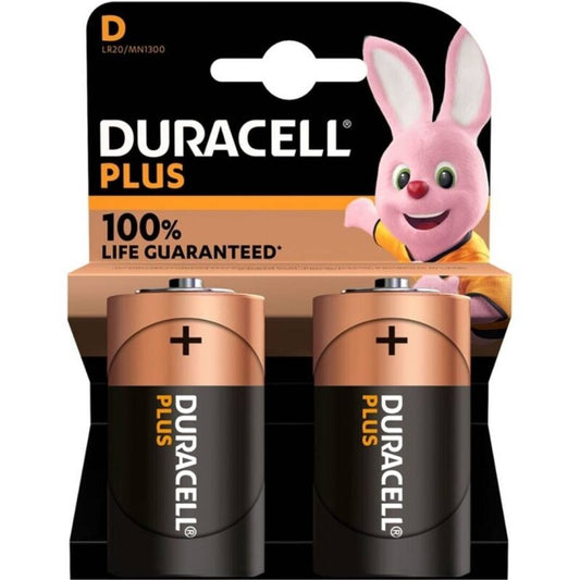 Duracell Plus Power 100 Alkaline Battery D Lr20 2 Units Duracell Plus Power 100 Alkaline Battery D Lr20 2 Units - UABDSM