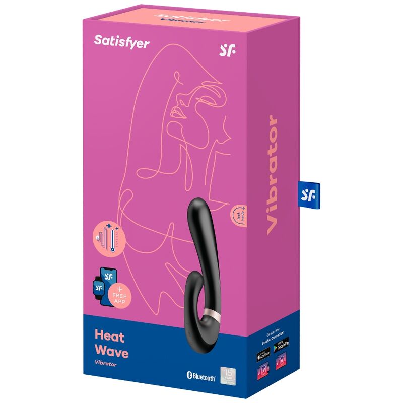 Satisfyer Heat Wave Vibrator - Black - UABDSM