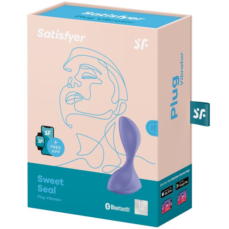 Satisfyer Sweet Seal Vibrating Plug - Lilac - UABDSM