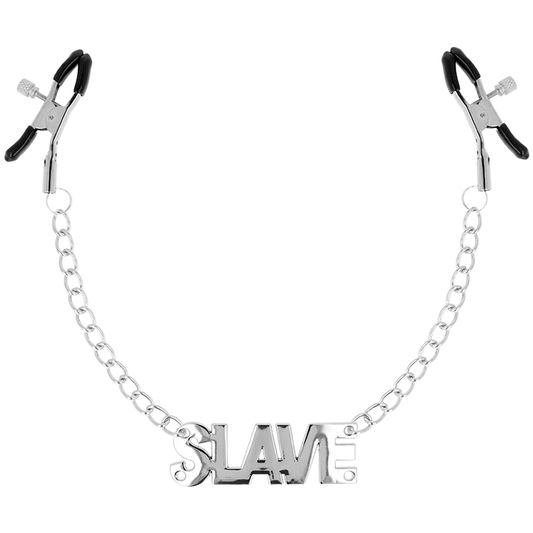 Ohmama Fetish Nipple Clamps With Chains - Slave Ohmama Fetish Nipple Clamps With Chains - Slave - UABDSM