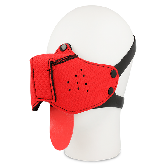 Ohmama Fetish Dog Muzzle - Red Ohmama Fetish Dog Muzzle - Red - UABDSM