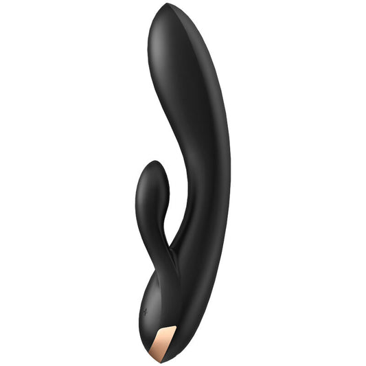 Satisfyer Double Flex Vibrator - Black - UABDSM