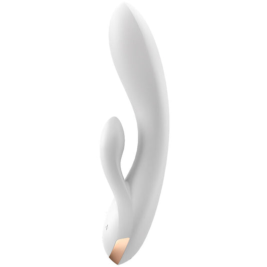 Satisfyer Double Flex Vibrator - White - UABDSM
