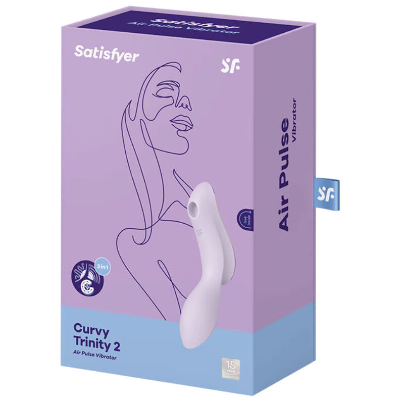 Satisfyer Curvy Trinity 2 Stimulator & Vibrator - Purple - UABDSM