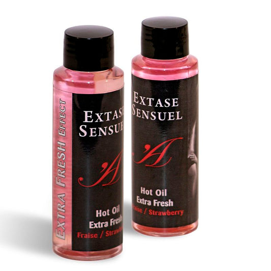 Extase Sensuel Hot Oil Extra Fresh Strawberry 100ml Extase Sensuel Hot Oil Extra Fresh Strawberry 100ml - UABDSM