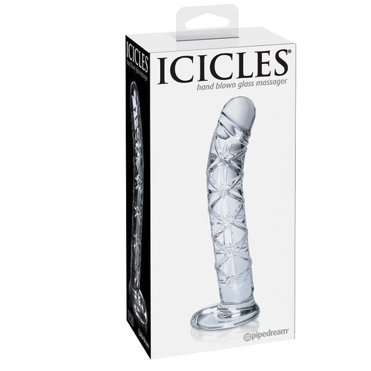 Icicles Number 60 Hand Blown Glass Massager - UABDSM