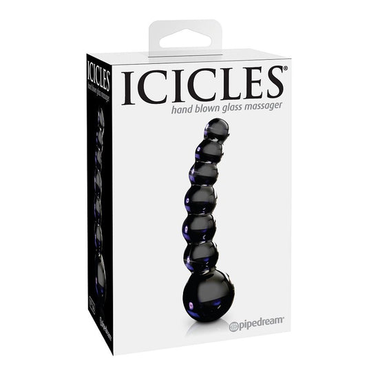 Icicles Number 66 Hand Blown Glass Massager - UABDSM