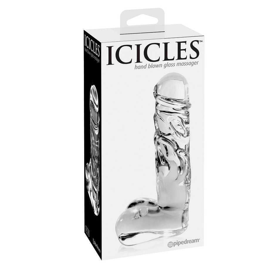 Icicles Number 40 Hand Blown Glass Massager - UABDSM