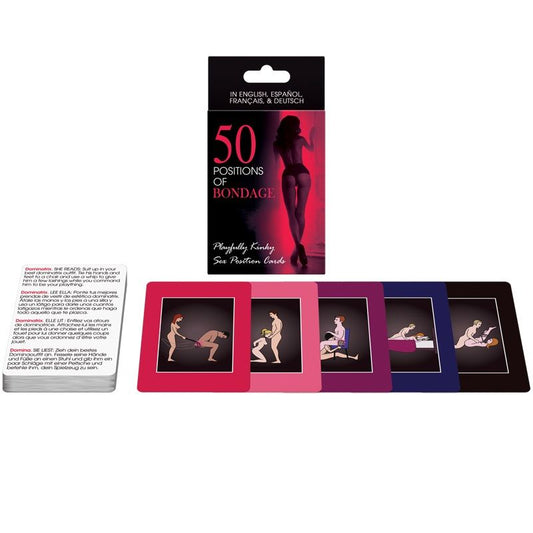 50 Positions Of Bondage Cards Es/en/de/fr 50 Positions Of Bondage Cards Es/en/de/fr - UABDSM