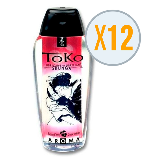 Shunga Toko Aroma Lubricant Blazing Cherry Pack 12 Uds Shunga Toko Aroma Lubricant Blazing Cherry Pack 12 Uds - UABDSM