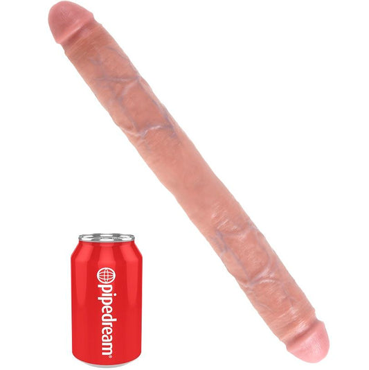 King Cock Thick Double Dildo Flesh 40.6 Cm - UABDSM