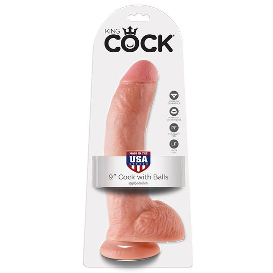 King Cock 9 Cock Flesh With Balls 22.9 Cm King Cock 9 Cock Flesh With Balls 22.9 Cm - UABDSM