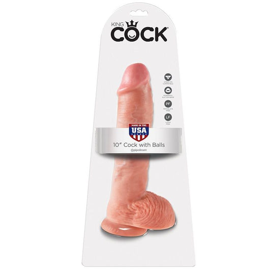 King Cock 10 Cock Flesh With Balls 26.5 Cm King Cock 10 Cock Flesh With Balls 26.5 Cm - UABDSM