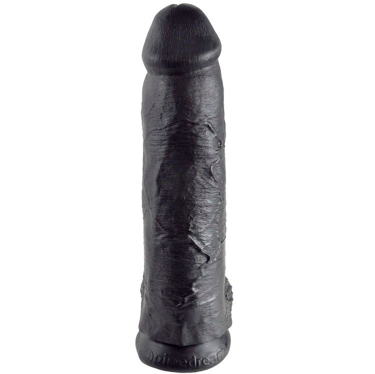 King Cock 12 Cock Black With Balls 30.48 Cm - UABDSM