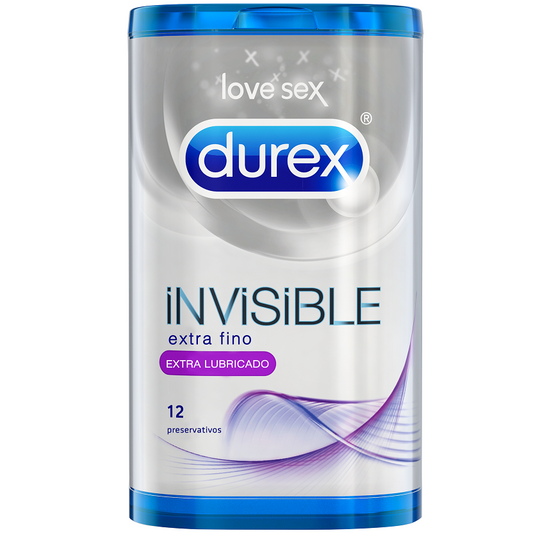 Durex Invisible Extra Lubricated 12 Uds - UABDSM