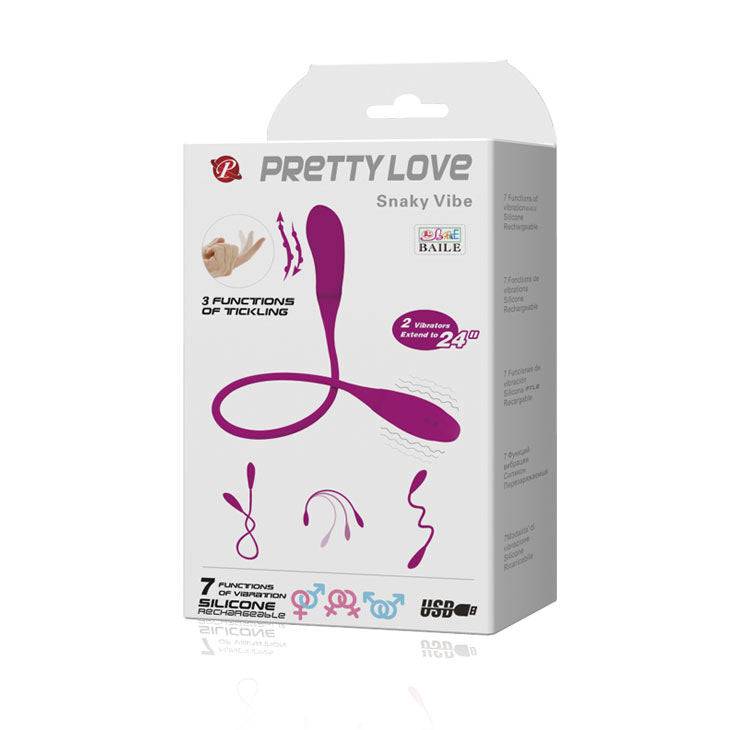 Pretty Love Smart - Snaky Vibe Vibrator 7v + 3 Tickling - UABDSM
