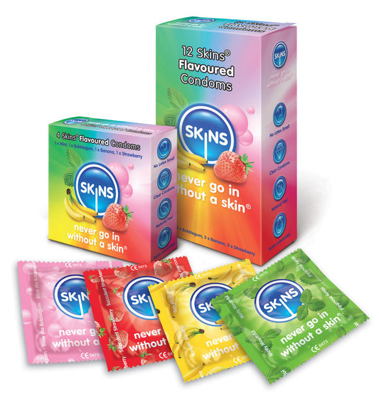Skins Condom Flavours 12 Pack Skins Condom Flavours 12 Pack - UABDSM