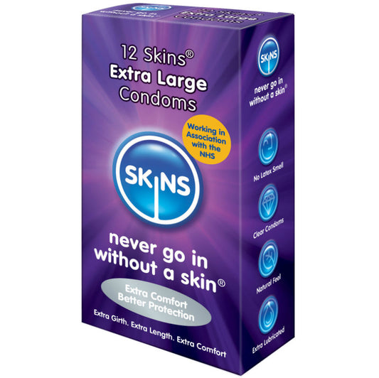 Skins Condom Extra Large 12 Pack Skins Condom Extra Large 12 Pack - UABDSM