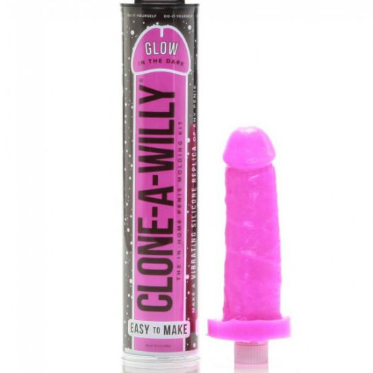 Clone A Willy Clone Glow In The Dark Pink Vibrating Kit - UABDSM