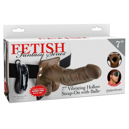 Fetish Fantasy Series 7 Vibrating Hollow Strap-on With Balls Fetish Fantasy Series 7 Vibrating Hollow Strap-on With Balls - UABDSM