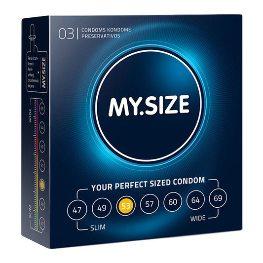 My Size Natural Latex Condom 53 Width 3 Pcs My Size Natural Latex Condom 53 Width 3 Pcs - UABDSM
