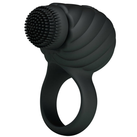 Pretty Love Male - Rotating And Teaser Rechargeable Cockring Florence - Black - UABDSM