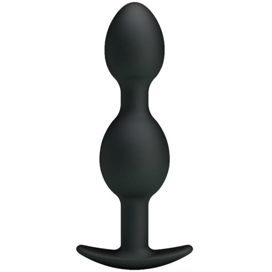 Pretty Love Bottom - Silicone Anal Balls 12.5 Cm - Black Pretty Love Bottom - Silicone Anal Balls 12.5 Cm - Black - UABDSM