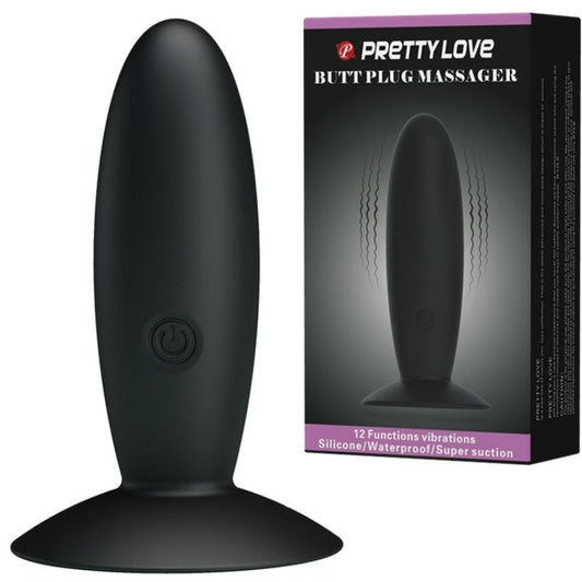 Pretty Love Bottom - Rechargeable Silicone Rechargeable Plug With Vibration - UABDSM