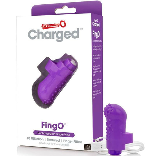 Screaming O Rechargeable Finger Vibe Fing O Purple - UABDSM